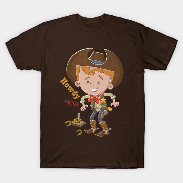 Howdy Partner T-Shirt by vaughanduck